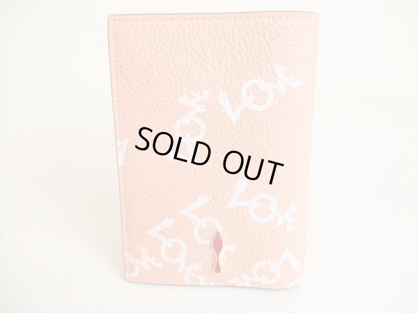 Photo2: Christian Louboutin Light Pink Leather Passport Holder ID Holders #8984