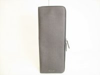 BVLGARI Weekend PVC Canvas Leather Necktie Case Cufflinks Case #8989