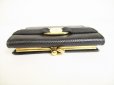 Photo6: Salvatore Ferragamo Vala Black Leather Bifold Long Wallet #8994