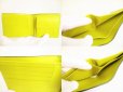 Photo8: BOTTEGA VENETA Moss Green Yellow Leather Bifold Wallet Compact Wallet #8996