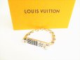 Photo1: LOUIS VUITTON Damier Colors Silver Metal Bangle Bracelet #9009 (1)