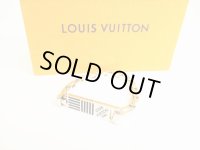 LOUIS VUITTON Damier Colors Silver Metal Bangle Bracelet #9009