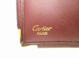 Photo10: Cartier Must de Cartier Bordeaux Leather Bifold Wallet Purse #9016