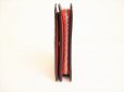 Photo4: LOEWE Anagram Red Brown Leather Bifold Wallet Compact Wallet #9019