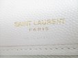 Photo10: Saint Laurent Paris YSL Motif White Leather Bifold Wallet #9022