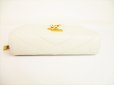 Photo5: Saint Laurent Paris YSL Motif White Leather Bifold Wallet #9022