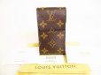 Photo1: LOUIS VUITTON Monogram Leather Brown Cigarette Cases #9023 (1)