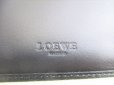 Photo10: LOEWE Anagram Black Leather Bifold Bill Wallet Compact Wallet #9029