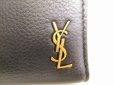 Photo12: Saint Laurent Paris YSL Tinny Monogram Black Leather Bifold Wallet #9031