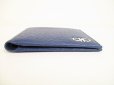 Photo5: Salvatore Ferragamo Gancini Navy Blue Leather Bifold Wallet #9032