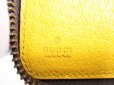 Photo10: GUCCI Neo Vintage GG PVC Canvas Yellow Leather Round Zip Long Wallet #9034