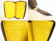 Photo8: GUCCI Neo Vintage GG PVC Canvas Yellow Leather Round Zip Long Wallet #9034