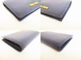 Photo7: miumiu Navy Blue Leather Madras Bifold Wallet Compact Wallet #9038