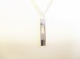 Photo1: GUCCI Sterling Silver Ag925 Cut out G Necklace #9039 (1)