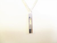 GUCCI Sterling Silver Ag925 Cut out G Necklace #9039