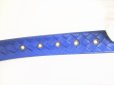 Photo4: BOTTEGA VENETA Blue Leather Belt Waist Size 80-92 M #9041