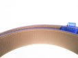 Photo5: BOTTEGA VENETA Blue Leather Belt Waist Size 80-92 M #9041
