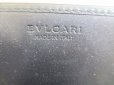 Photo10: BVLGARI Weekend Gray PVC Canvas Black Leather Business Card Case #9062