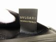 Photo9: BVLGARI Weekend Gray PVC Canvas Black Leather Business Card Case #9062