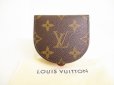 Photo1: LOUIS VUITTON Monogram Brown Leather Coin Purse Porto Monnaie Gousset #9063 (1)