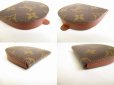 Photo7: LOUIS VUITTON Monogram Brown Leather Coin Purse Porto Monnaie Gousset #9063