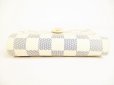 Photo5: LOUIS VUITTON Damier Azur White Leather Bifold Wallet Viennois #9066