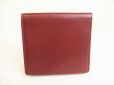 Photo2: Cartier Must de Cartier Bordeaux Leather Bifold Wallet Purse #9067 (2)