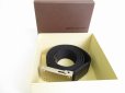 Photo12: LOUIS VUITTON Black Logo Canvas Silver Buckle 35MM Belt #9071