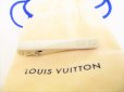 Photo1: LOUIS VUITTON Silver Steel Damier Necktie Pin #9099 (1)