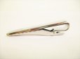 Photo3: LOUIS VUITTON Silver Steel Damier Necktie Pin #9099