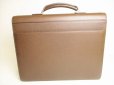 Photo2: LOUIS VUITTON Taiga Brown Leather Briefcase Business Bag Robusto 2 #9104 (2)