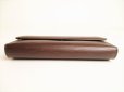 Photo5: LOUIS VUITTON Epi Dark Brown Leather Flap Long Wallet International #9109