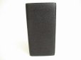 Photo2: Cartier Santos de Cartier Black Leather Bifold Long Bill Wallet #9115 (2)