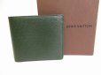 Photo1: LOUIS VUITTON Episea Green Taiga Leather Bifold Bill Wallet #9117 (1)