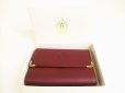 Photo12: Cartier Must de Cartier Bordeaux Leather Trifold Wallet #9122