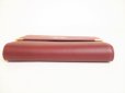 Photo5: Cartier Must de Cartier Bordeaux Leather Trifold Wallet #9122