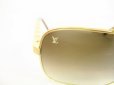 Photo11: LOUIS VUITTON Gold Metal Sunglasses Eye Wear Pilot Attitude #9128