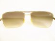 Photo5: LOUIS VUITTON Gold Metal Sunglasses Eye Wear Pilot Attitude #9128