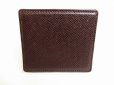 Photo2: LOUIS VUITTON Taiga Bordeaux Leather Coin Purse Porto Monnaie Boite #9130 (2)