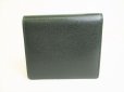 Photo2: LOUIS VUITTON Episea Green Taiga Leather Bifold Wallet #9138 (2)