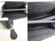 Photo8: BOTTEGA VENETA Intrecciato Black Leather Round Zip Wallet Purse #9151