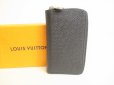 Photo1: LOUIS VUITTON Taiga Ardoise Leather Zippey Coin Purse Vertical #9155 (1)