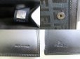 Photo10: FENDI Black Zucch Canvas Leather Bifold Wallet Compact Wallet #9162