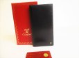 Photo1: Cartier Pasha Black Leather Bifold Long Wallet Purse #9175 (1)