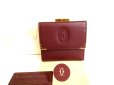 Photo1: Cartier Must de Cartier Bordeaux Leather Trifold Wallet #9197 (1)