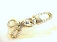 Photo1: LOUIS VUITTON Zinc Alloy Key Charm Key Ring Anneau Cle Mousqueton XL #9198 (1)