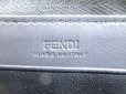 Photo10: FENDI Logo Black Leather Round Zip Long Wallet #9199