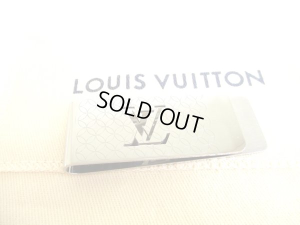 Photo1: LOUIS VUITTON Stainless Steel Champs Elysees Bill Money Clip #9200