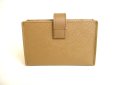 Photo2: CELINE Beige Leather Card Case Card Holder #9203 (2)