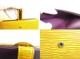 Photo9: LOUIS VUITTON Epi Yellow Leather Bifold Long Wallet Purse #9204